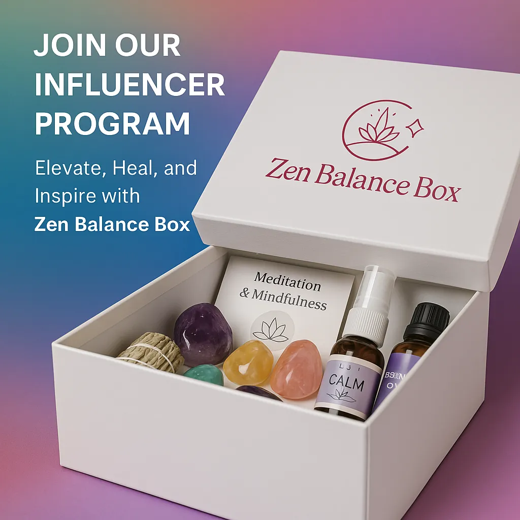 Zen Balance Box with crystals and meditation tools